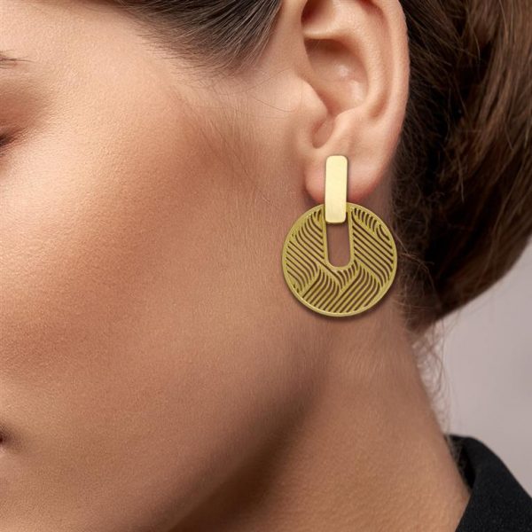 Ohrstecker Duna gold – Bild 2