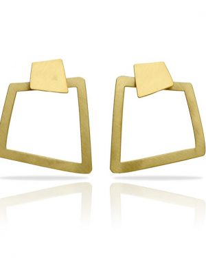 Ohrstecker Bau gold