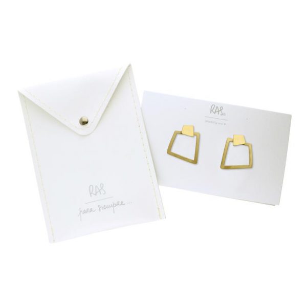 Ohrstecker Bau gold – Bild 5
