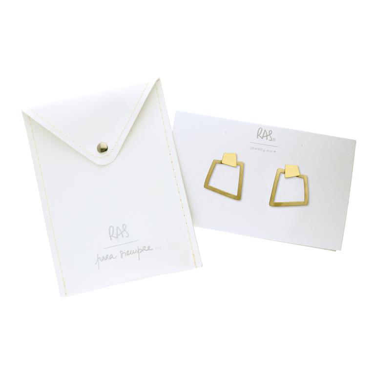 Ohrstecker Bau gold – Bild 5